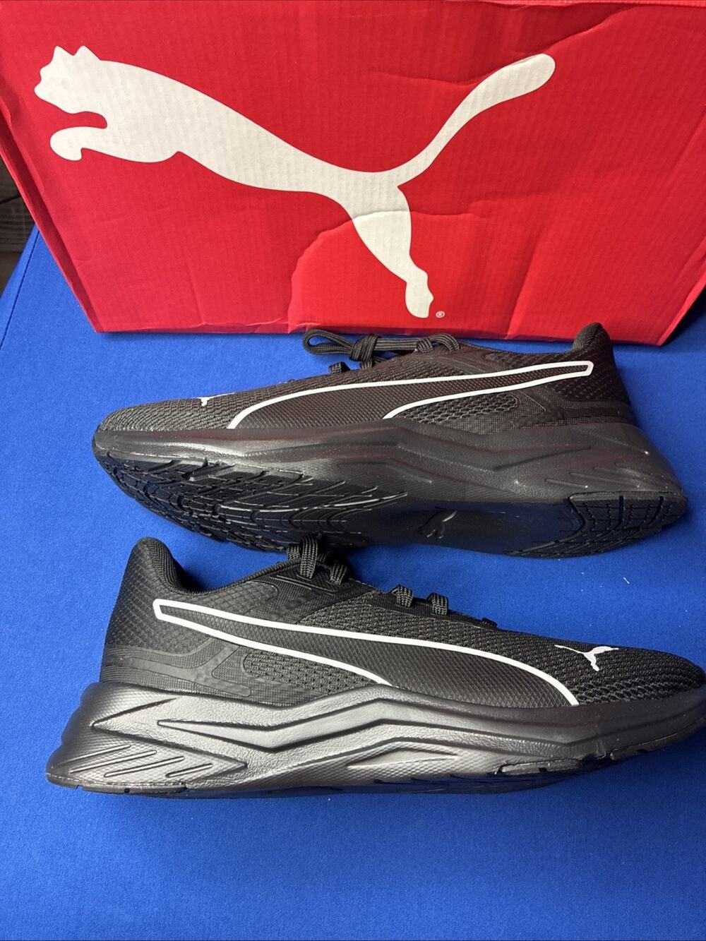 PUMA Disperse Sneaker Men's Black Low Top Lace Up Athletic Shoe Size 9